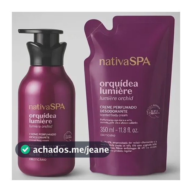 Kit Nativa Spa Orquídea Lumiere Loção Hidratante + Refil