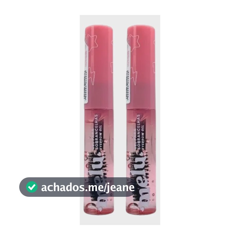 Gel De Sobrancelha Fixador Melu By Ruby Rose® Kit 2 Unidades