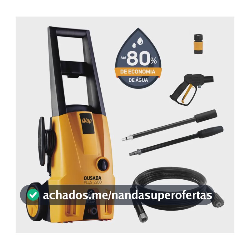 Lavadora de Alta Pressão Wap Ousada Plus 2200 1500W 1750 PSI