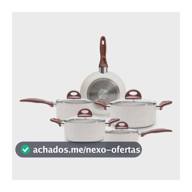 Jogo De Panelas Smart Plus Vanilla Indução Cerâmico 5peças Brinox 4774/101