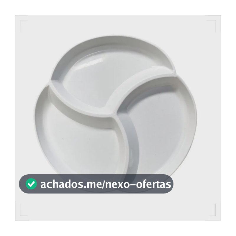 Jogo 10 Mini Petisqueira Aperitivo Bar Petisco Porção Cor Branco