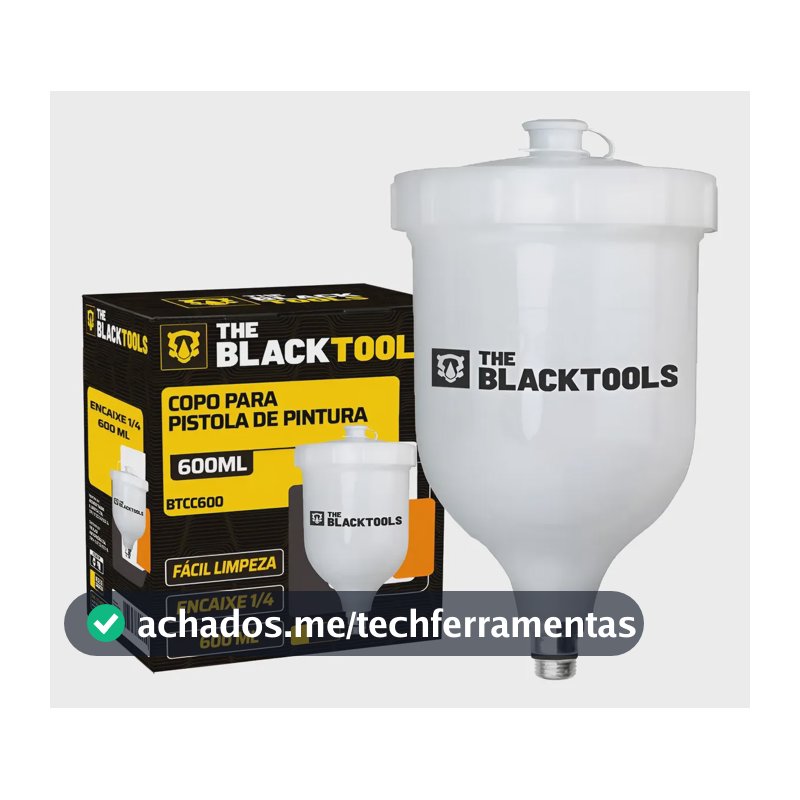 Caneca Para Pistola De Pintura Rosca Macho 600ml
