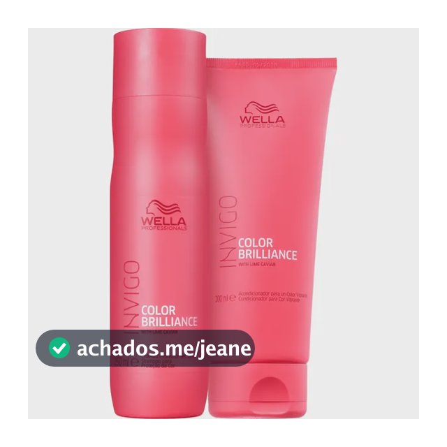 Kit Wella Brilliance Shampoo E Condicionador
