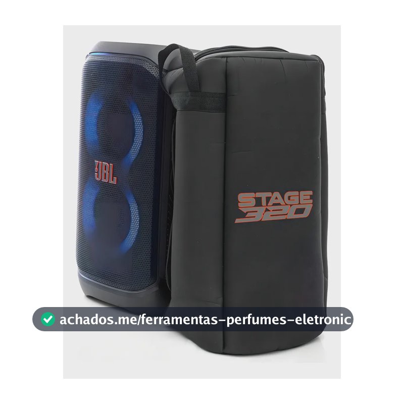 Case Bag Bolsa P/ Caixa Som Jbl Partybox Stage 320 Estofada Cor Preto