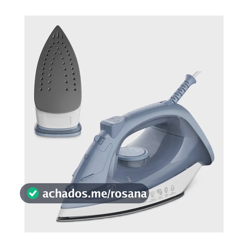 Ferro de Passar Seco e Vapor Electrolux Efficient Base antiaderente Vapor Vertical Extra 1200W de Potência Cabo 1,35m ESI10