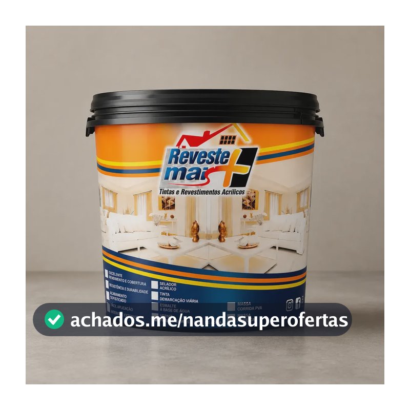 Massa Corrida Reveste Mais 23kg Uso Interno