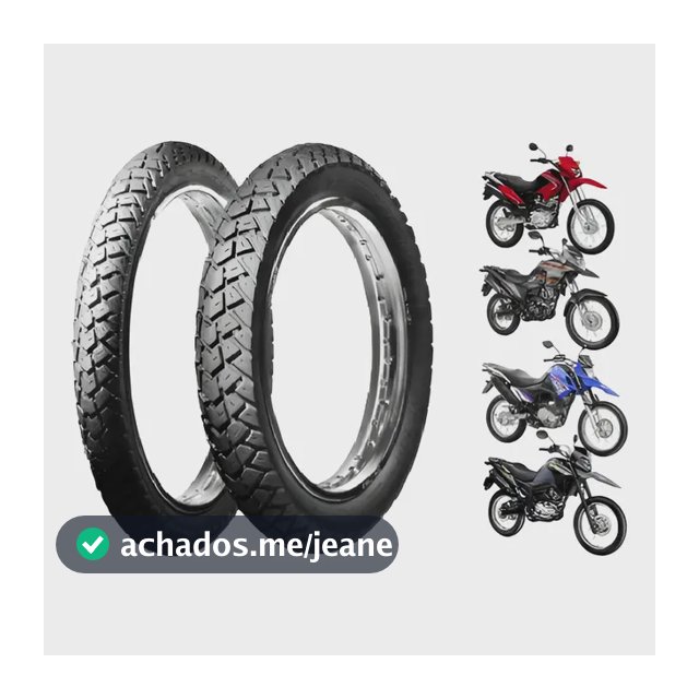 Par Pneu Moto Bros Xre Crosser Medidas 110/90-17 + 90/90-19