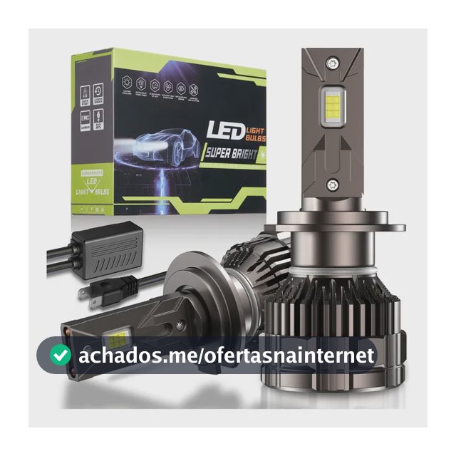 Par Lâmpada Ultra Led H7 H11 Hb3 Hb4 60000lm 300w Canbus
