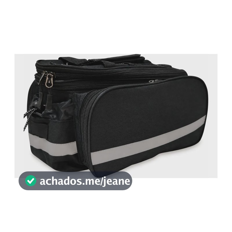 Bolsa Para Bagageiro (alforge) 18 Lts Para Bike Preto