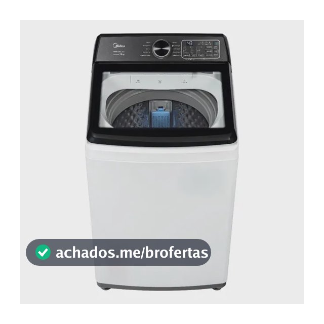 Máquina De Lavar Roupas 12kg Branca Midea Wave Impeller Branco