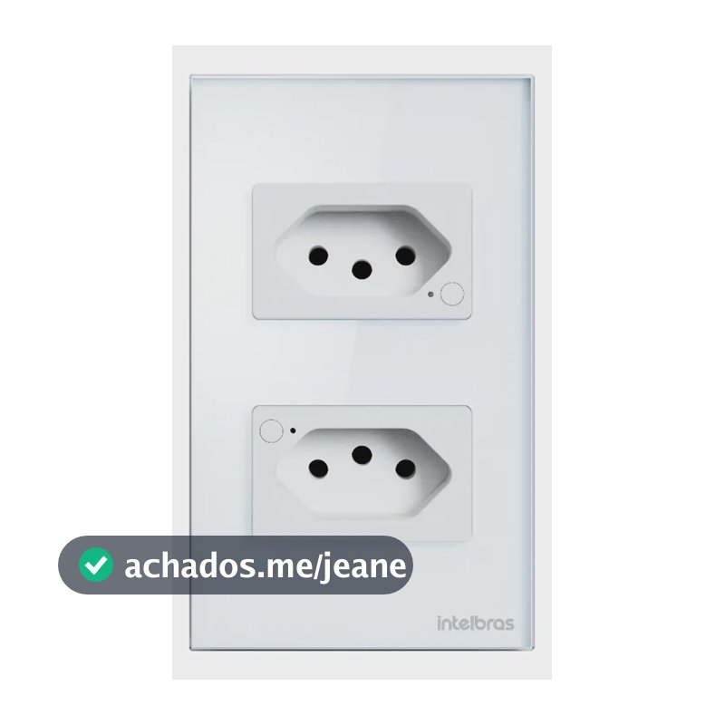 Tomada Dupla Inteligente Intelbras Ets 1002 Smart Branco