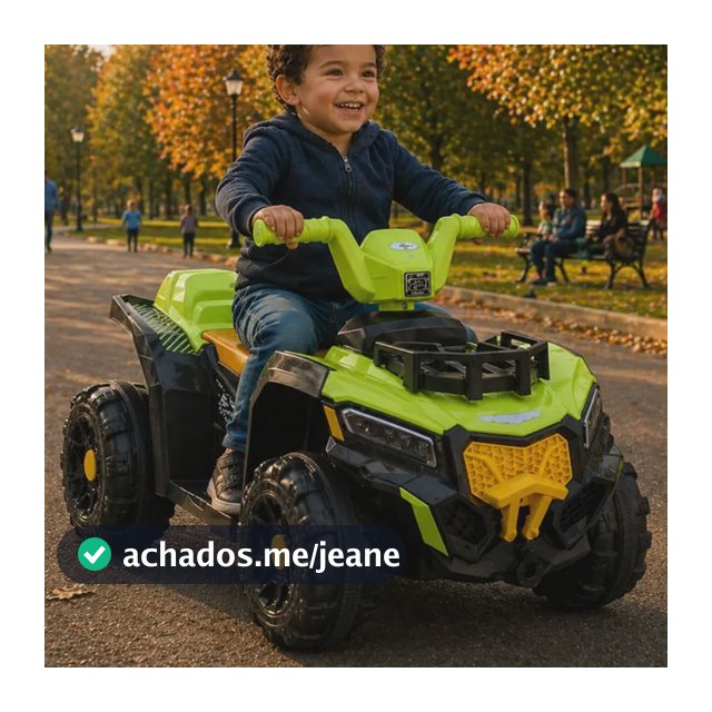 Mini Quadriciclo Elétrico Infantil 6v Verde Luz Som Unitoys Verde 127/220v