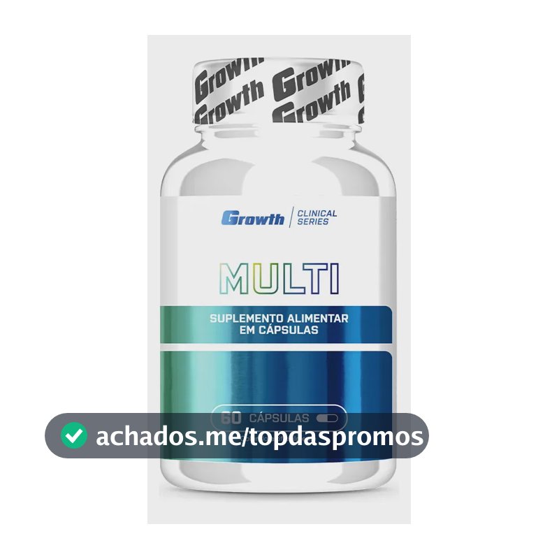 Multivitamínico Growth Supplements Clinical Series em cápsula Sem sabor de 60 un