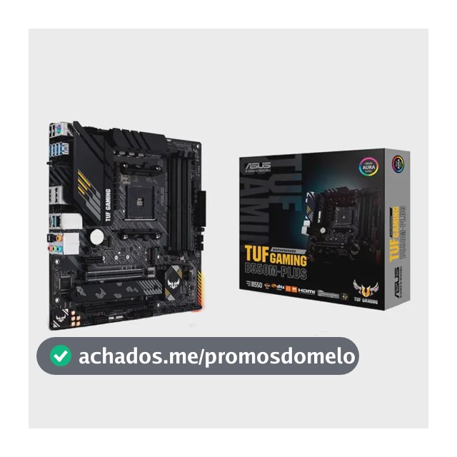 Placa Mãe Asus Tuf Gaming B550m-plus Ddr4 AMD Am4 mATX RGB