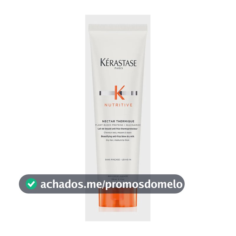 Leave-In Protetor Térmico Anti Ressecamento com Proteínas Vegetais e Niacinamida para Cabelos Médios a Grossos Kérastase Nutritive Nectar Thermique 150ml