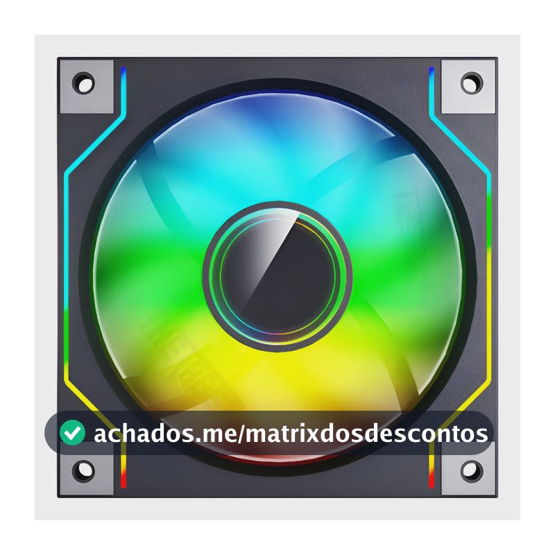 Ventoinha Gamer Darkflash DM20 120mm ARGB PWM Preto para PC