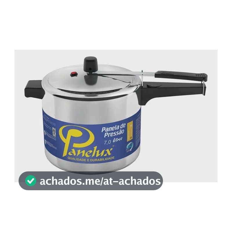 Panela De Pressão Panelux Alumínio Polido 7 Litros Cor Cinza