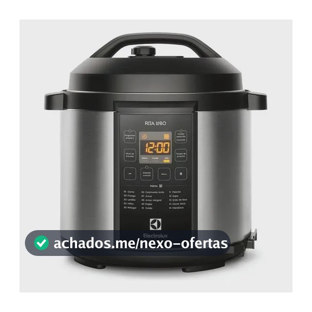 Panela de Pressão Elétrica Electrolux por Rita Lobo 6L Preta Experience Digital PCC20