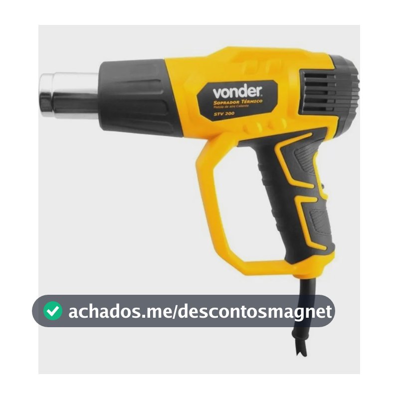 Soprador Térmico Vonder 2000w Stv200 3 Estágios + Acessórios Voltagem