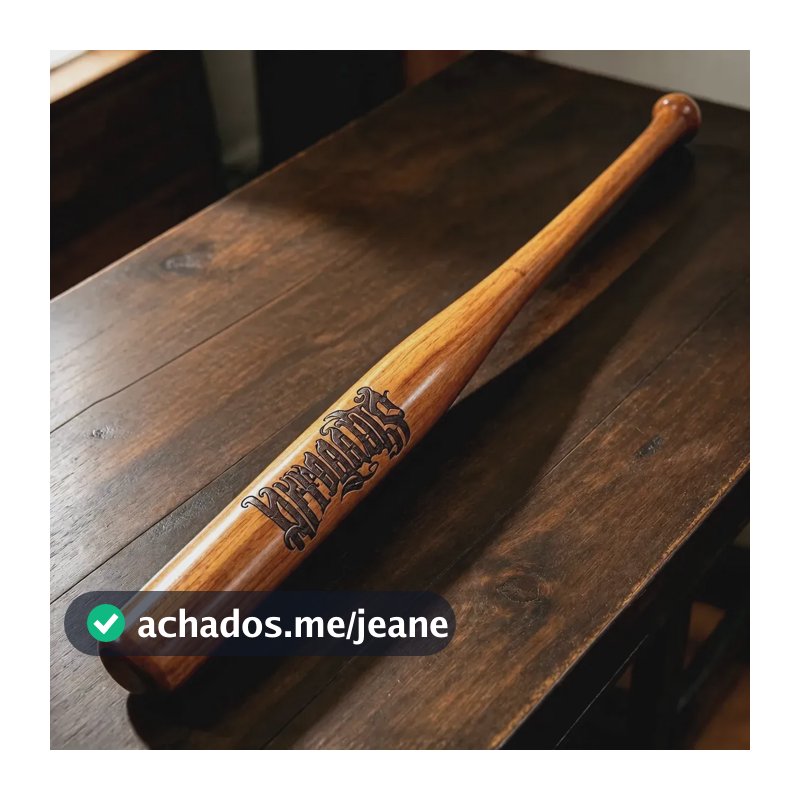 Taco De Beisebol Personalizado Com Gravação A Laser Marrom