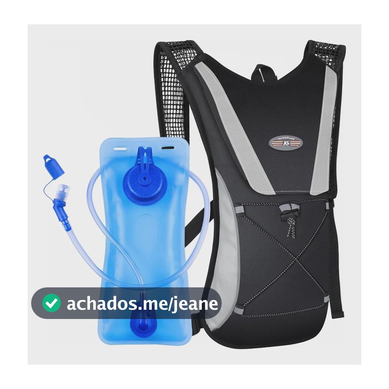 Mochila Bolsa Hidratação Esportiva Bike Motocross Térmica 2l Preto
