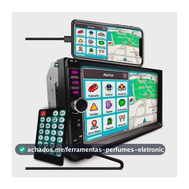 Central Multimídia Mp5 2 Din 7 Polegadas Espelhamento Usb Sd Bluetooth