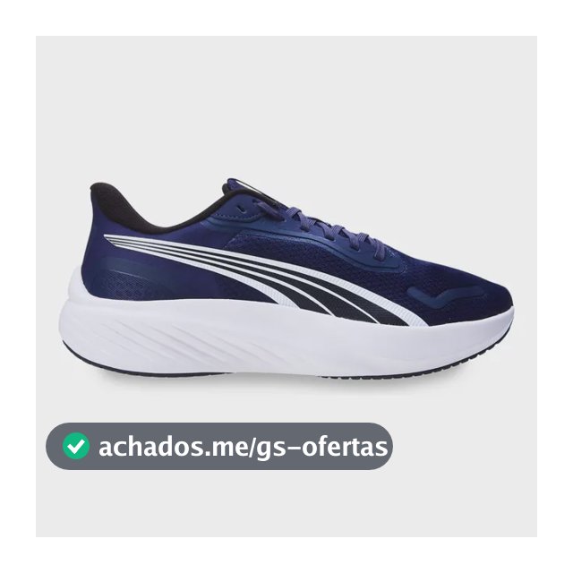 Tênis Masculino Pounce Lite Running Puma Puma Navy-puma Navy Liso 42 Br