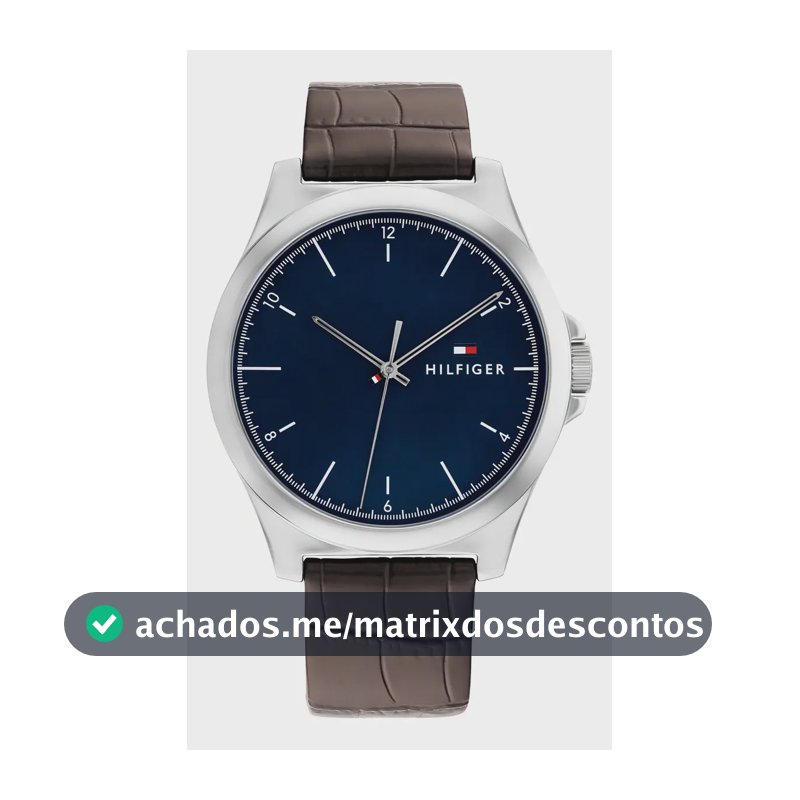 Relógio de couro masculino Tommy Hilfiger 1710549