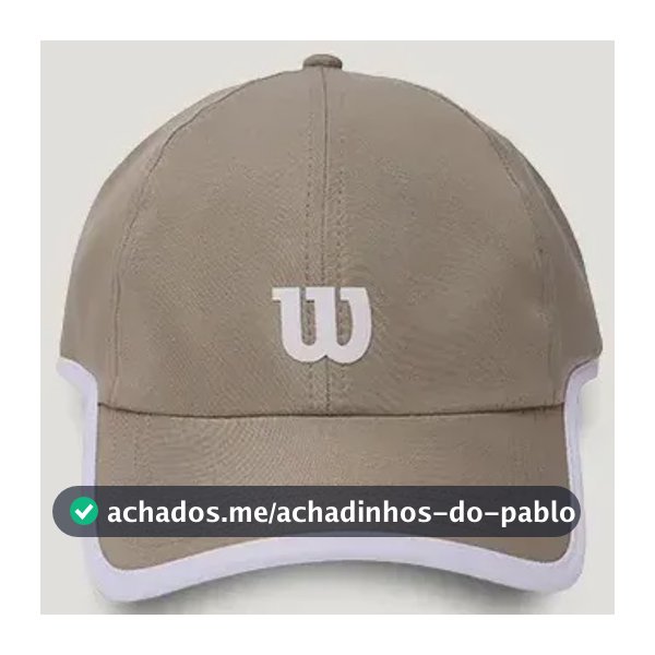 Boné Wilson Kaos Esportivo Tenis Bege Un Liso