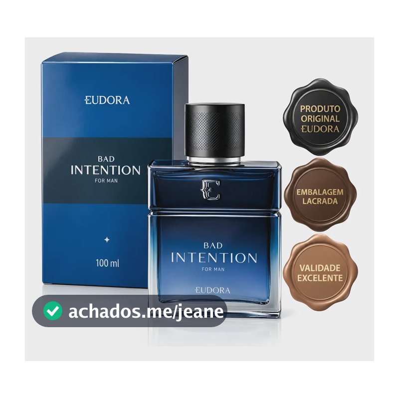 Perfume Masculino Intenso Eudora Bad Intention 100ml