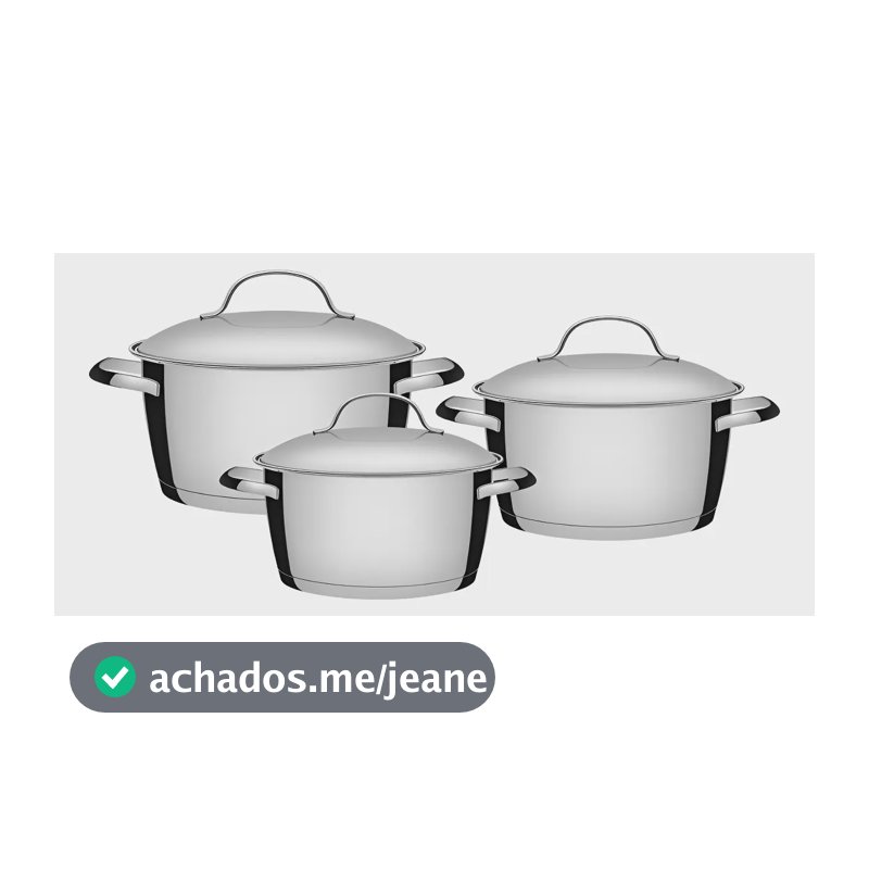 Jogo de Panelas Tramontina Allegra 3 peças Inox 65660/220