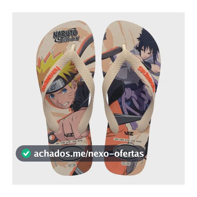 Chinelo Havaianas Naruto Shippuden Original Top Akatsuki