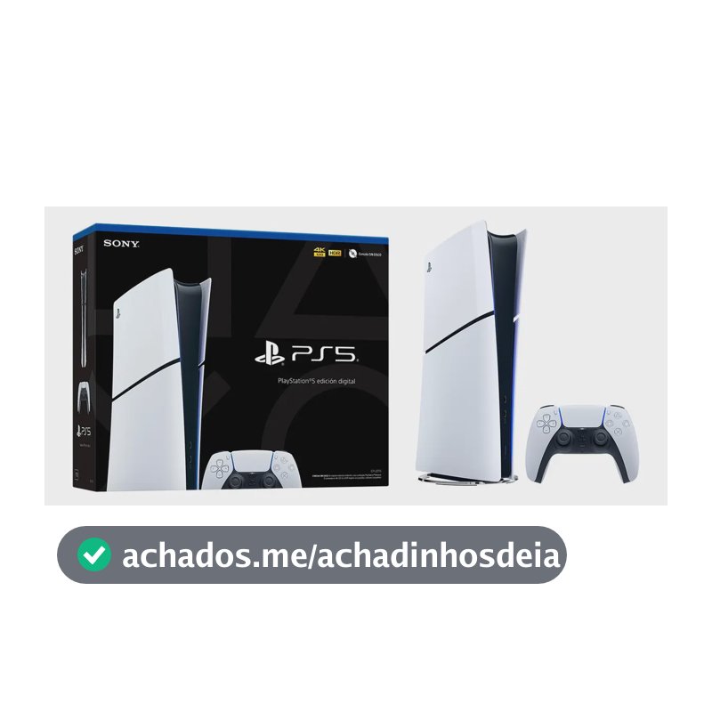 PlayStation 5 Edição Digital 825 GB Slim CFI 2114B Novo Lacrado