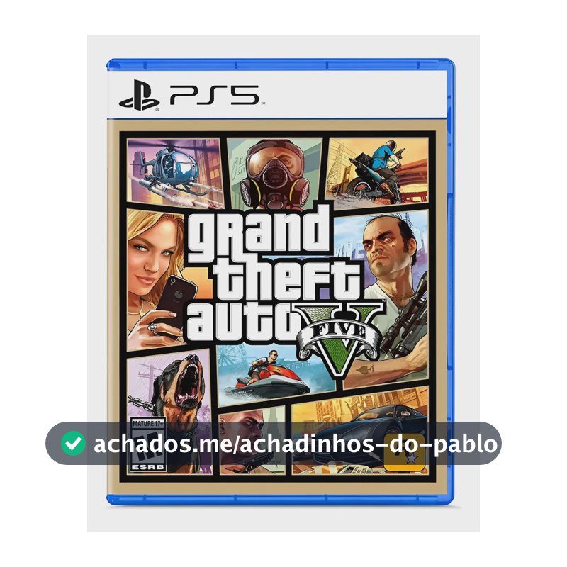 Jogo Grand Theft Auto V Gta 5 Ps5 Fisico