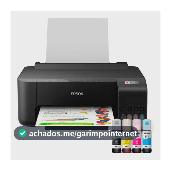 Impressora Epson Ecotank L1250 Tanque De Tinta Colorida Cor Preto