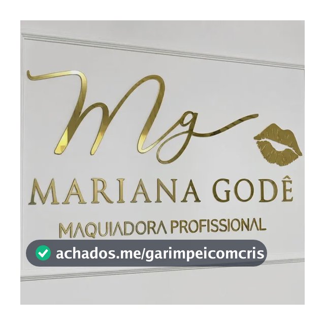 Logo Letreiro Parede Personalizado 80x50cm Acrílico
