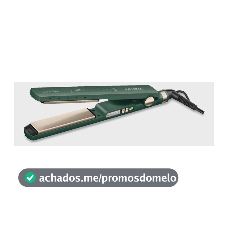 Prancha Alisadora By Juliette Mondial Verde Oliva Bivolt P-JU-02