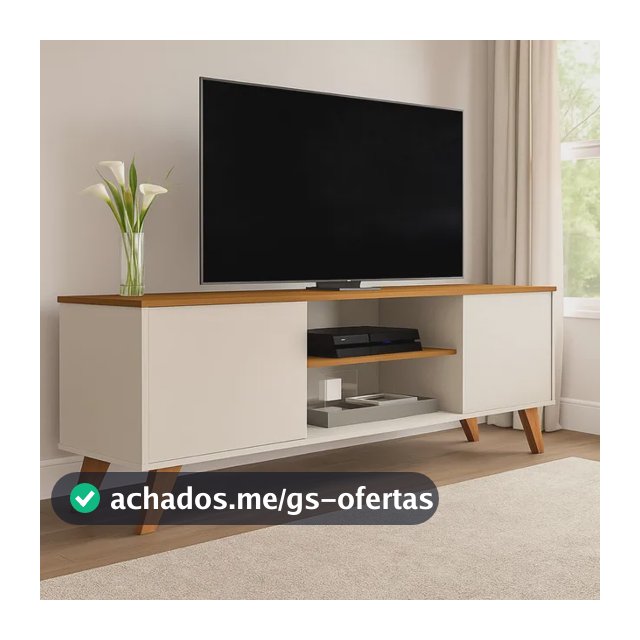 Rack Sala Estante Tv 58 Polegadas Home Bancada Helena