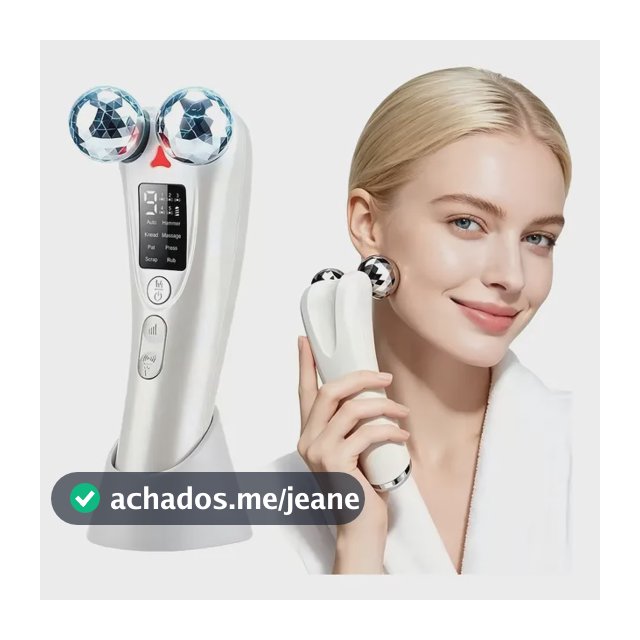 Massageador Facial Elétrico Para Beleza 5v Branco