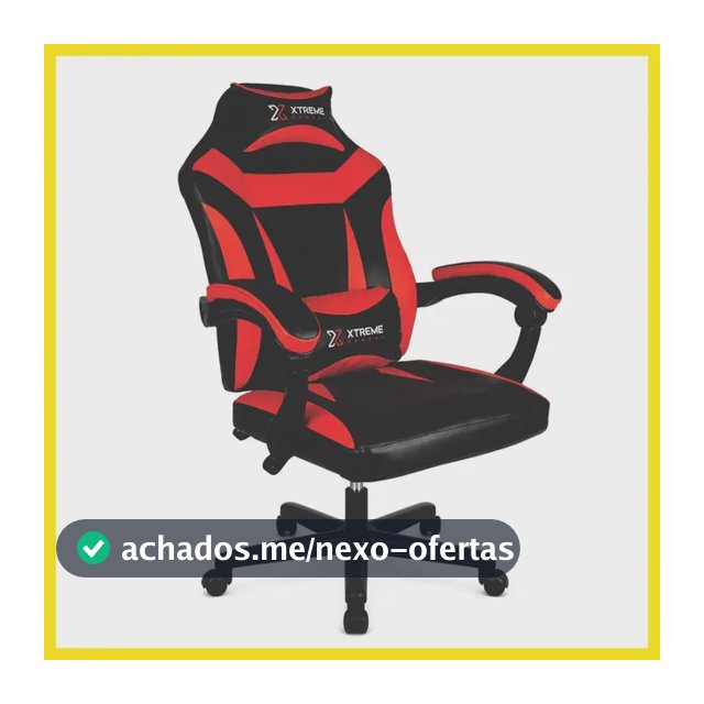 Cadeira Xtreme Gamers Ergonômica 130º Escritório Reclinável Cor Vermelho