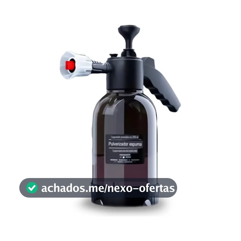 Pulverizador Snow Foam Alta Pressão 2L para Limpeza Automotiva e Jardim Com 3 Bicos