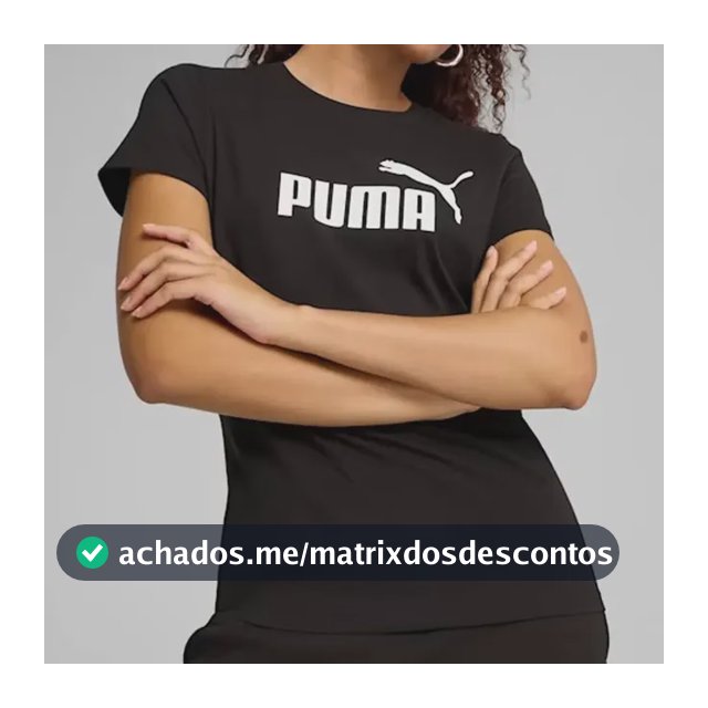 Camiseta Puma Ess No. 1 Logo Feminina Preta