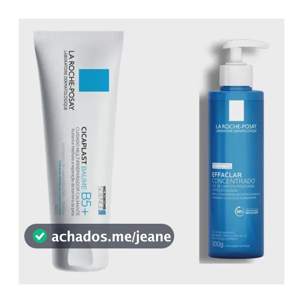 Kit Pele Sensível  Cicaplast Baume B5+ 40ml La Roche-posay + Gel Effaclar 300g La Roche-posay