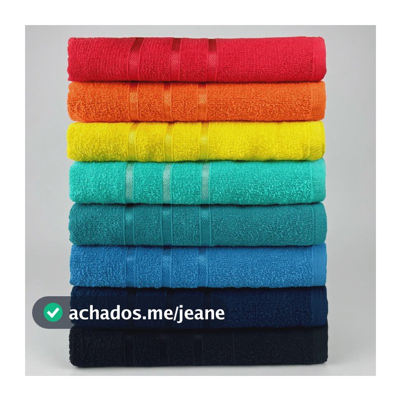 Kit 05 Toalhas De Rosto Grande 40x70cm Felpuda 100% Algodão Sortido