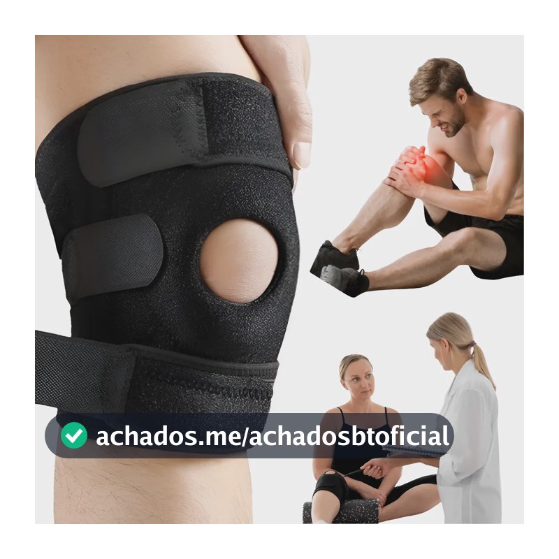 Joelheira De Compressão Ortopédica Patelar Tensor Ajustável