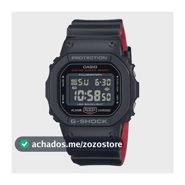 Relógio Casio G-shock Masculino Digital Dw-5600uhr-1dr
