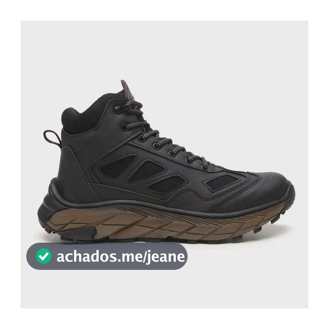 Bota Coturno Adventure Preto Tênis West Line Conforto