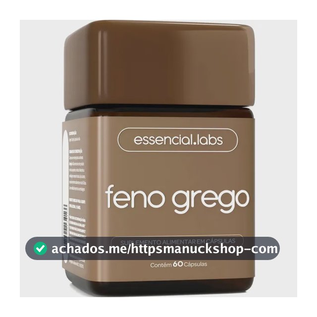 FENO GREGO 450mg - Fórmula Avançada com Máxima Concentração e Pureza - 60 Cápsulas