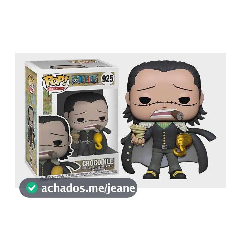 One Piece Boneco Pop Funko Crocodile #925