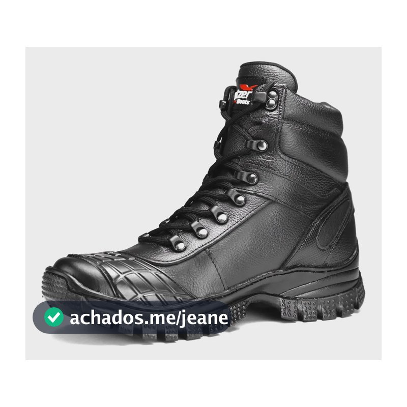 Bota Masculina Motociclista Adventure Casual Militar Tático Preto 37 Br